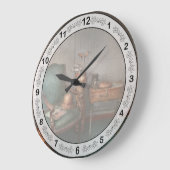 Hobby - Golf - Fotografie - Wahrnehmungen des Glüc Große Wanduhr (Winkel)