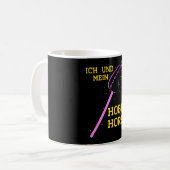 Hobby Horse Steckenhorse Rider Sprichwort Kaffeetasse (Vorderseite Links)