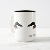 Hobby Huhn Two-Tone Kaffeetasse (Vorderseite Links)
