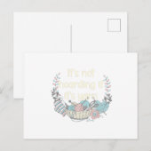 Hobby Knitting ist der neue Yoga Knittingfan Postkarte (Vorne/Hinten)