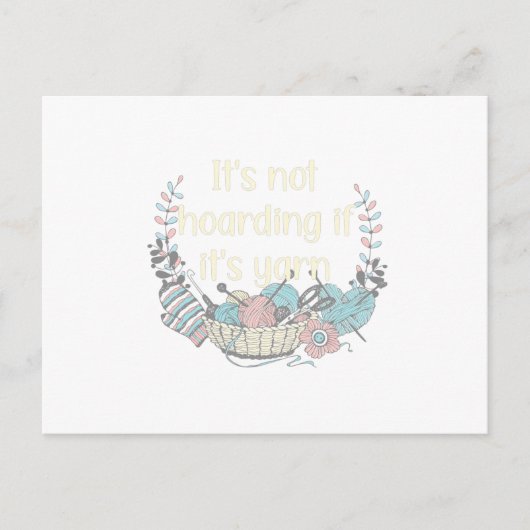 Hobby Knitting ist der neue Yoga Knittingfan Postkarte (Vorderseite)