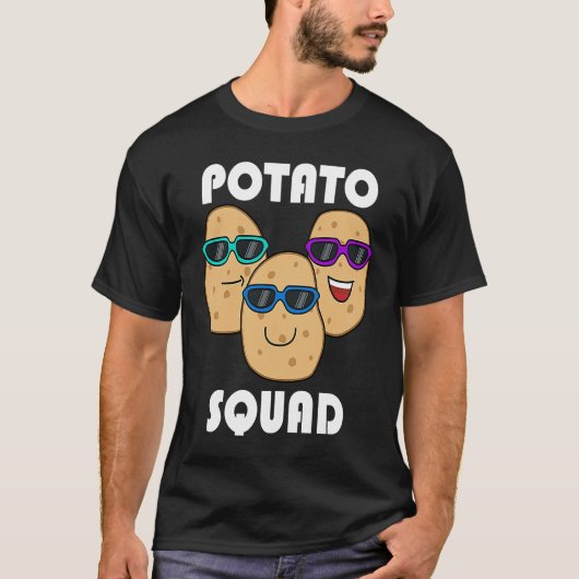 Hobby Koch Potatoe Squad Ironic Sprichwort Gemüse T-Shirt (Vorderseite)