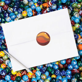 Hobby Marbles Runder Aufkleber