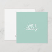 Hobby Note Card abrufen Mitteilungskarte (Vorne/Hinten)