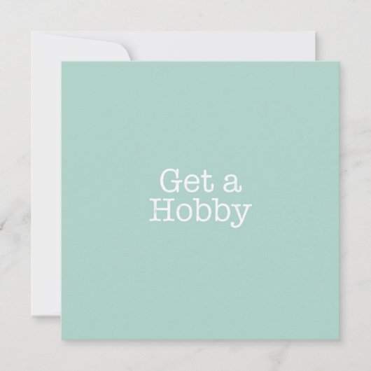 Hobby Note Card abrufen Mitteilungskarte (Vorderseite)