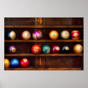 Hobby - Pool - Spielen wir Billard Poster