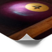 Hobby - Pool - Spielen wir Billard Poster (Ecke)