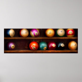 Hobby - Pool - Spielen wir Billard Poster