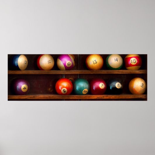 Hobby - Pool - Spielen wir Billard Poster (Vorne)