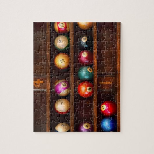 Hobby - Pool - Spielen wir Billard Puzzle (Vertikal)