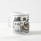 Hobby-Reparaturtechnischer Plan - Restaurator-Sche Kaffeetasse (Vorderseite Links)