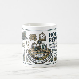 Hobby-Reparaturtechnischer Plan - Restaurator-Sche Kaffeetasse