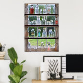 Hobby - Sammler - Milchflaschen Poster (Heimbüro)