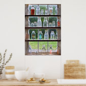 Hobby - Sammler - Milchflaschen Poster (Küche)