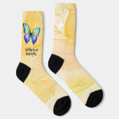 Hobby socks, Love watercolor butterfly Socken (Rechts)