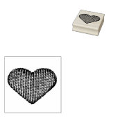 Hobby Strick Heart Gummistempel (Stempel)