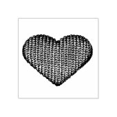 Hobby Strick Heart Gummistempel (Prägung)
