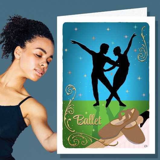 Hobby Tancing Ballet Brown Karte