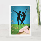 Hobby Tancing Ballet Pink Karte (Vorderseite)