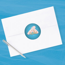 Hobby Tancing Ballet Pink Runder Aufkleber