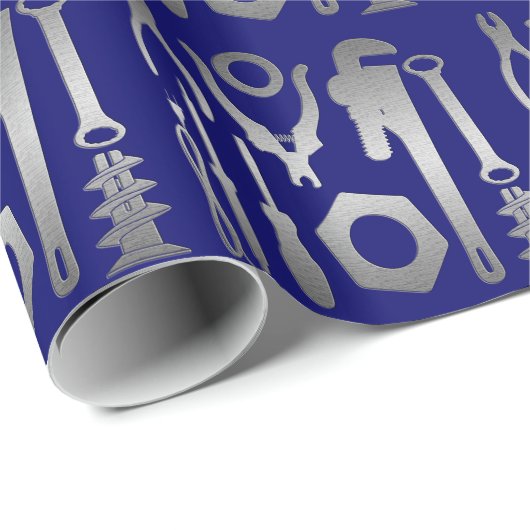 Hobbyhobbys der Werkzeugkastenmänner Geschenkpapier (Rolleneckpunkt)