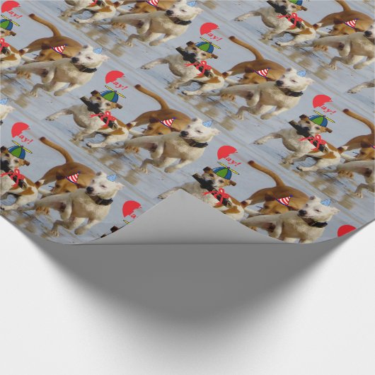 Hobbyhunde Geschenkpapier (Ecke)
