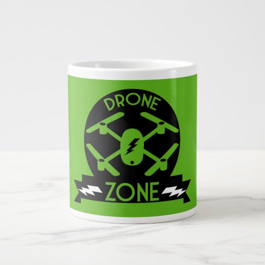 Hobbyist Drone | Pilotprogramm für Drohne | Fotogr Jumbo-Tasse (Vorderseite)