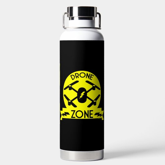 Hobbyist Drone | Pilotprogramm für Drohne | Fotogr Trinkflasche (Rückseite)
