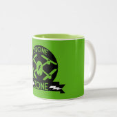 Hobbyist Drone | Pilotprogramm für Drohne | Fotogr Zweifarbige Tasse (VorderseiteRechts)