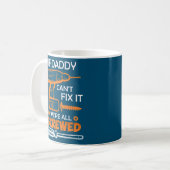 Hobbyist Papa handyman Vater repariert den Vater Kaffeetasse (Vorderseite Links)