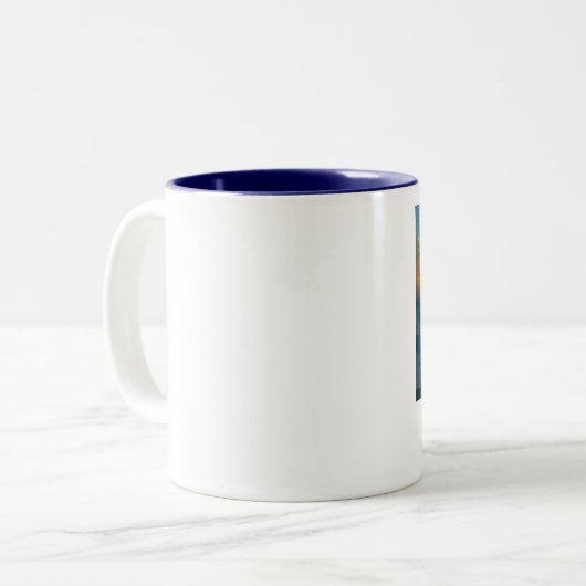 Hobe solide Strand-Tasse Zweifarbige Tasse (Vorderseite Links)