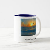 Hobe solide Strand-Tasse Zweifarbige Tasse (VorderseiteRechts)