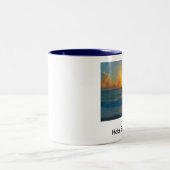 Hobe solide Strand-Tasse Zweifarbige Tasse (Mittel)