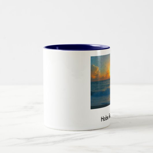 Hobe solide Strand-Tasse Zweifarbige Tasse (Mittel)