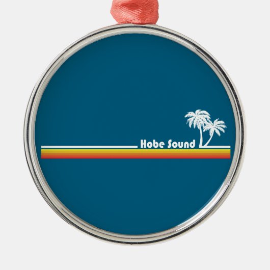 Hobe Sound Florida Ornament Aus Metall (Vorne)