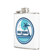 Hobe Sound Florida Palm Tree Birds Flachmann (Links)