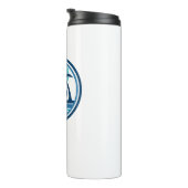 Hobe Sound Florida Palm Tree Birds Thermosbecher (Nach rechts gedreht)