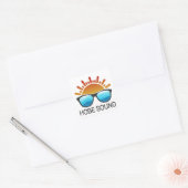 Hobe Sound Florida Sonnenbrille Quadratischer Aufkleber (Umschlag)