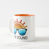 Hobe Sound Florida Sonnenbrille Zweifarbige Tasse (Vorderseite Links)