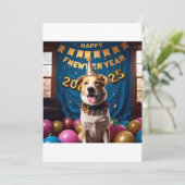Hobelhund Feiertagskarte (Stehend Vorderseite)