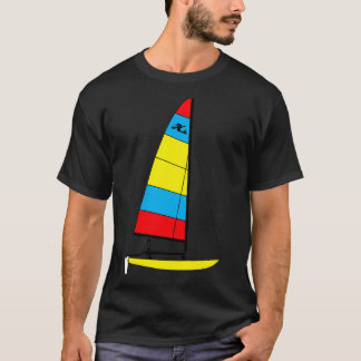 Hobie 14 Catamaran Sailboat Gelb T-Shirt