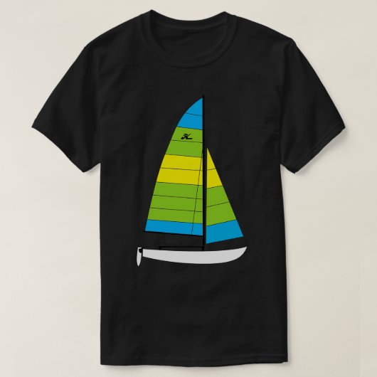 Hobie 16 Catamaran Sailboat 5 T-Shirt (Design vorne)
