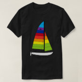 Hobie 16 Catamaran Sailboat Das Leben ist besser s T-Shirt (Design vorne)