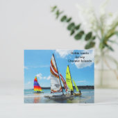 Hobie-Boote, Jersey, Kanalinseln Postkarte (Stehend Vorderseite)