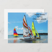 Hobie-Boote, Jersey, Kanalinseln Postkarte (Vorne/Hinten)