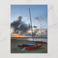 Hobie Cat Catamarans Sailboats Beach Sunset