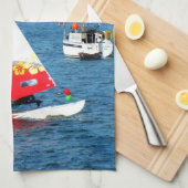 Hobie Cat Segelboot Geschirrtuch (Viertel Falte)