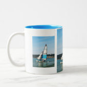 Hobie Cat Segelboote Zweifarbige Tasse (Links)