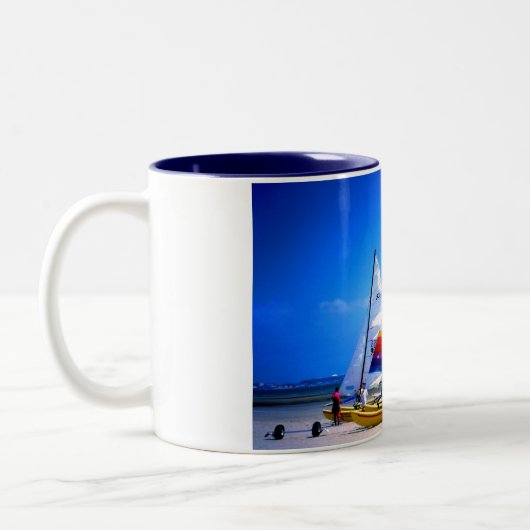 HOBIE KATZEN IN JERSEY ZWEIFARBIGE TASSE (Links)