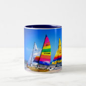HOBIE KATZEN IN JERSEY ZWEIFARBIGE TASSE (Mittel)
